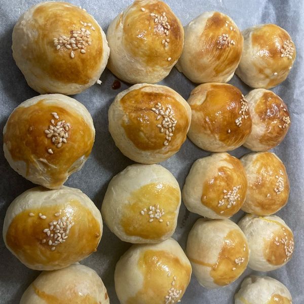 豆沙蛋黃酥(奶油版） : 藍憂荷一起做