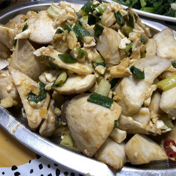 金沙杏鮑菇：Sandy Chou 一起做