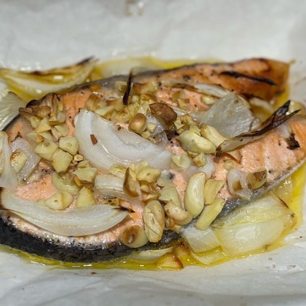 氣炸鍋奶油鮭魚：婷 一起做