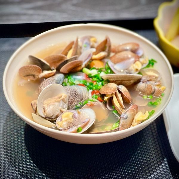 韓式蛤蜊刀削麵 : 玩泥沙0913一起做