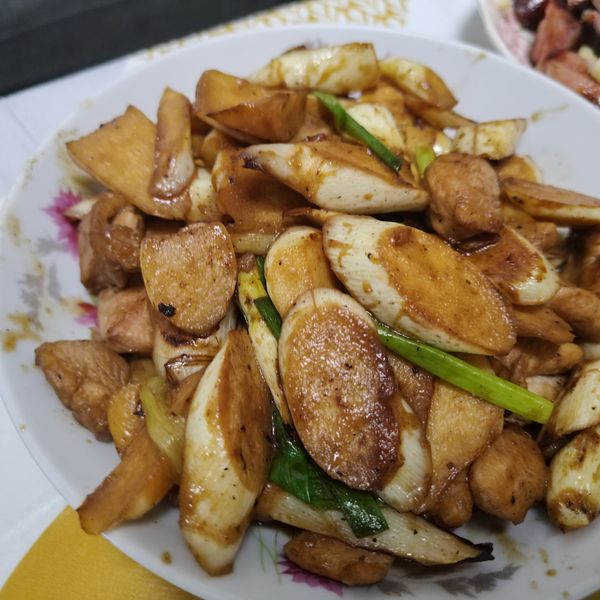 茭白筍燴雞丁 : Sandy Chou一起做