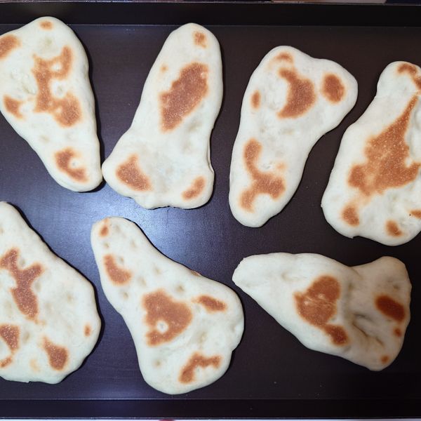 蒜香印度烤餅 garlic naan : Ann Terry一起做