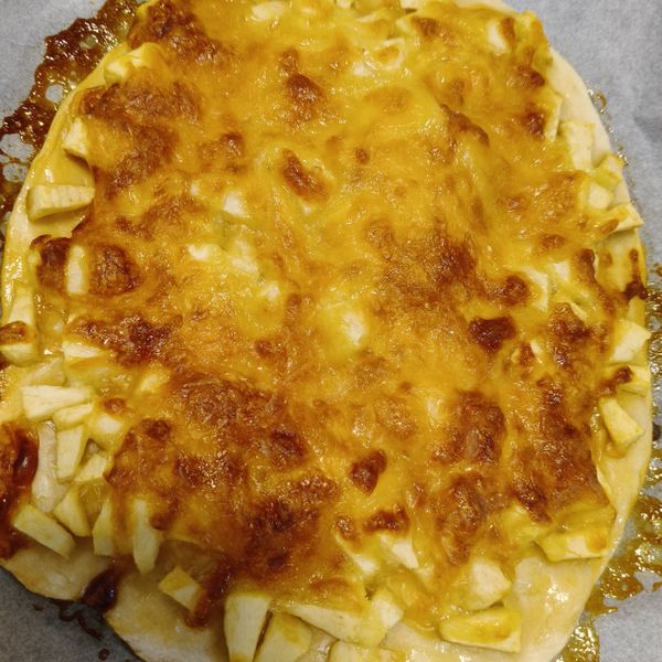 蜂蜜蘋果甜披薩 速成超好吃PIZZA : 家家一起做