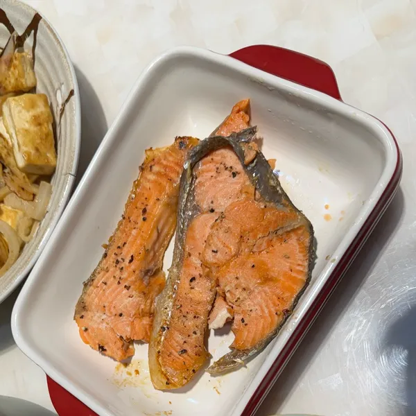 味噌烤鮭魚 : 婷一起做