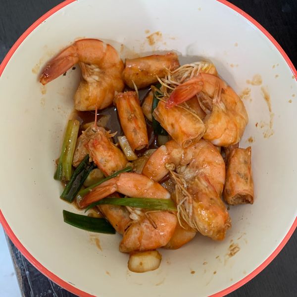 蔥爆蠔油炒白蝦 : 宜蘭區居家水電維修一起做