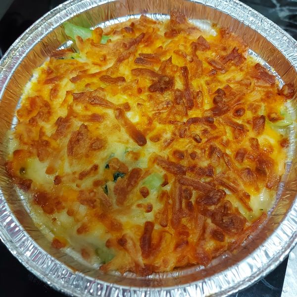 [焗烤奶油白醬花椰菜]簡單做烤菜 : Lin Lee一起做