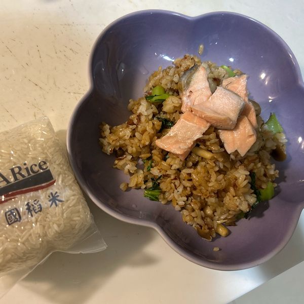 【跟著做活動食譜】翡翠鮭魚菜飯 : Lemon一起做