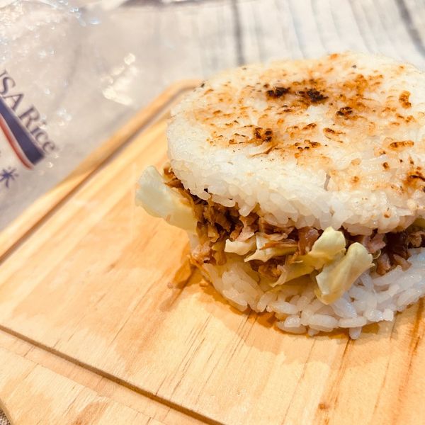 【跟著做活動食譜】鍋巴爌肉米漢堡 : 阿珠一起做