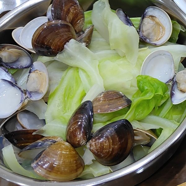 高麗菜蒸蛤蜊 : Cyan Yu一起做