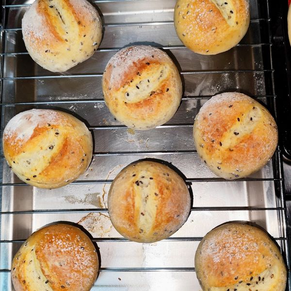 [烘焙] 黑芝麻法國球 : Yu Xuan Tang一起做