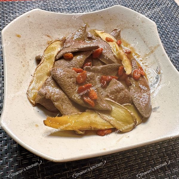 麻油炒豬肝 : Sharon Huang一起做