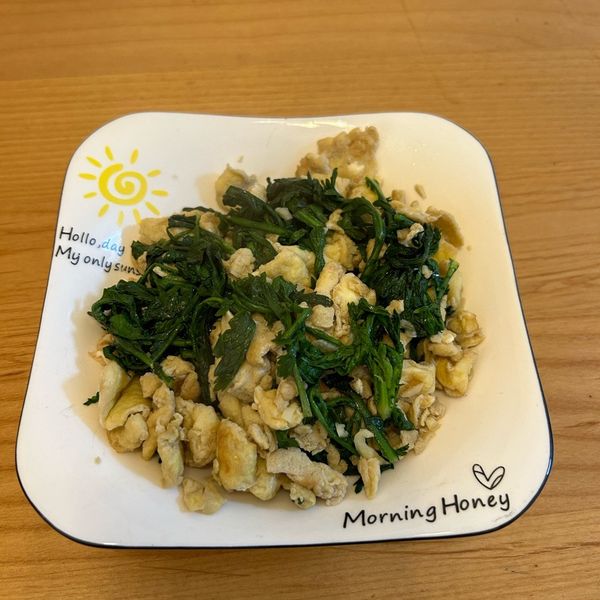 山茼蒿炒蛋 : A-Bus Nangavulan一起做