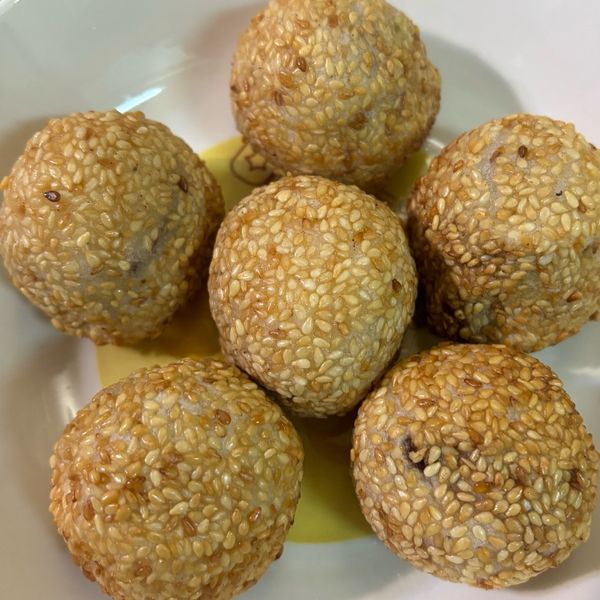 【年節小吃】黃金煎堆 : tina一起做