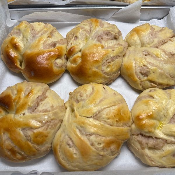 原味香芋麵包 : Mia一起做