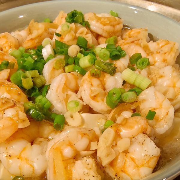 蒜蓉豆腐蒸蝦 : 小毛一起做