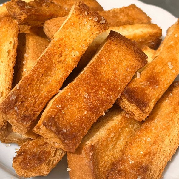 零難度「奶油蜂蜜吐司條」好酥脆、好好吃！ : Kooii 一起做