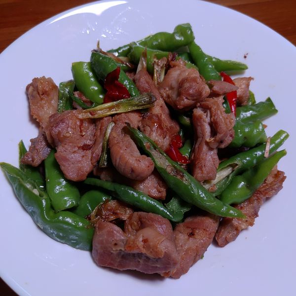 糯米椒炒五花肉 : yinyin一起做