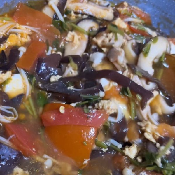 低卡版酸辣湯 : 陳柔柔一起做