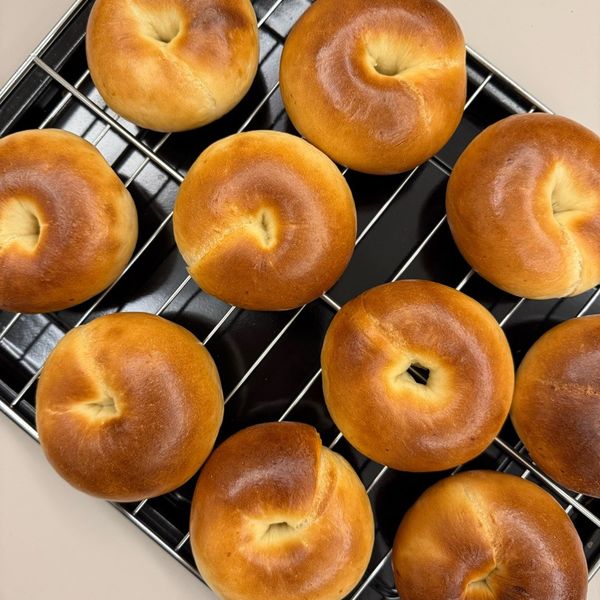 起司貝果 : 瑋瑋一起做