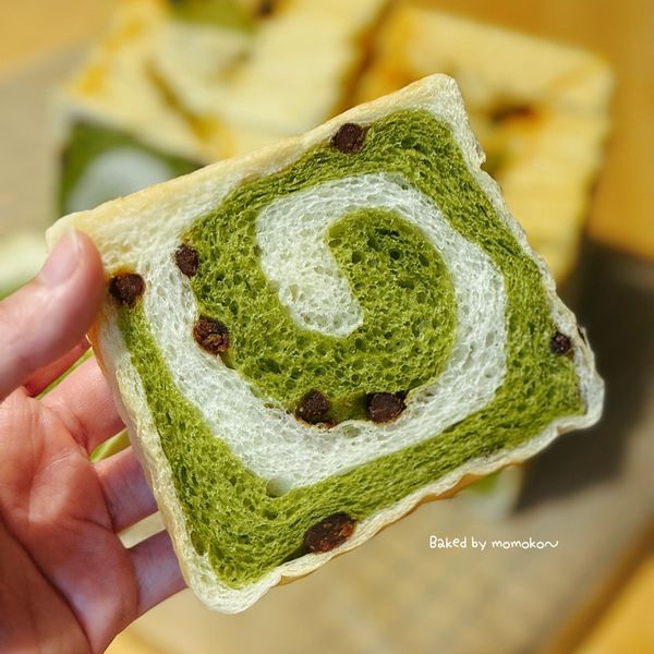 雙色抹茶吐司【麥典實作工坊麵包專用粉】：Momoko Hsiang 一起做