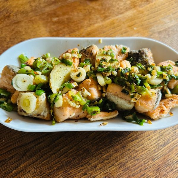 椒鹽鮭魚:Jhao Cing Li 一起做