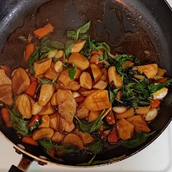 超下飯-三杯杏鮑菇 : 靜小芳一起做