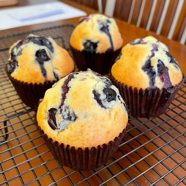 藍莓馬芬blueberry muffin : Margaret Tsai一起做