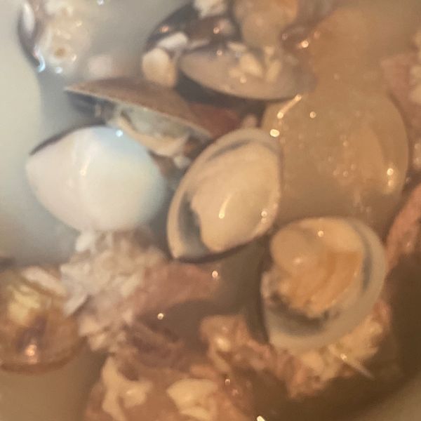 蒜頭蛤蜊。排骨湯：YL Wang 一起做