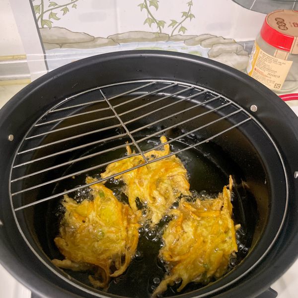 南瓜籤炸餅 : Aink一起做