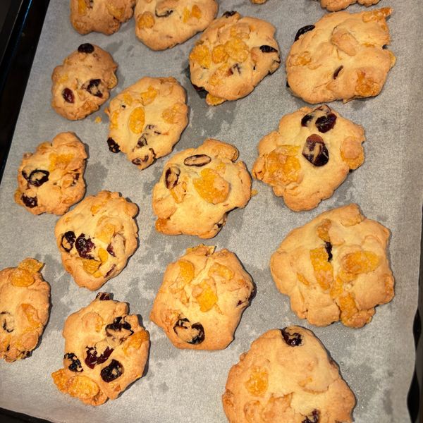 香脆蔓越莓餅乾_雀巢玉米脆片:真 一起做