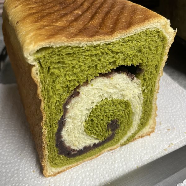 雙色抹茶吐司【麥典實作工坊麵包專用粉】：Huang Yen Yen 一起做