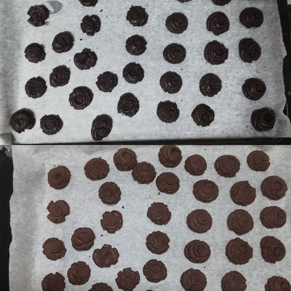 香濃巧克力擠花曲奇餅乾 : 李秀玲一起做