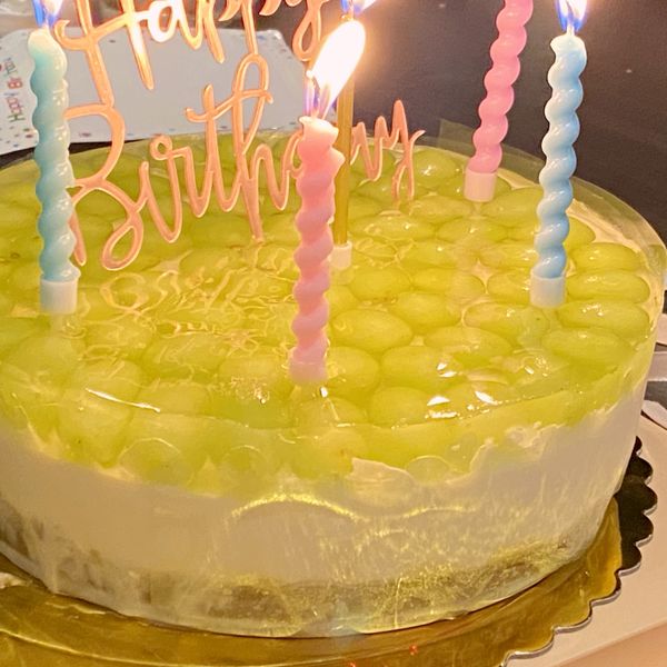 麝香葡萄生乳酪蛋糕（免烤箱）：兔子姑娘 一起做