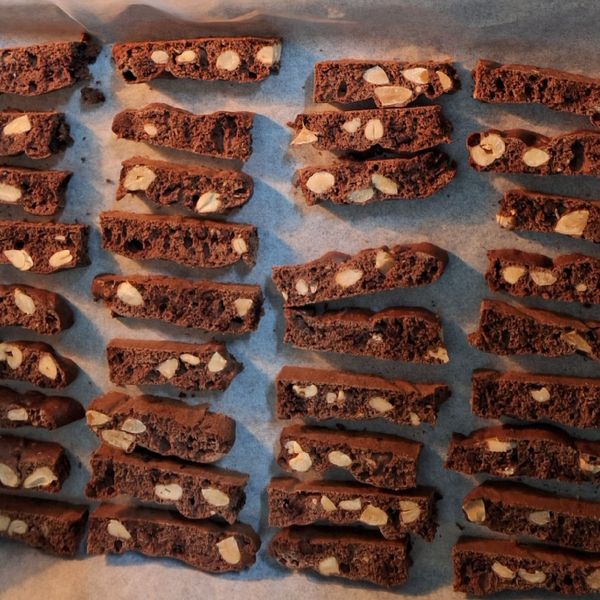 可可核桃意大利脆餅（無油配方、全蛋打發） : 米果一起做