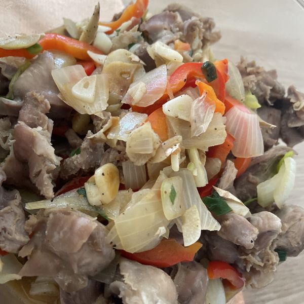 蒜炒雞胗～簡單下酒菜🍺 : 林 アヤ一起做