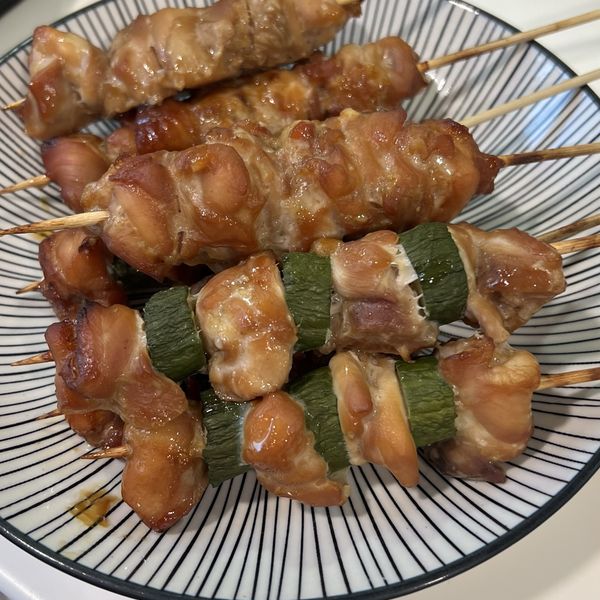 烤味噌雞肉串 : 小花一起做