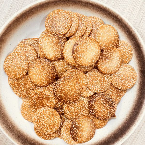 新年禮餅集-芝麻薄餅 : 郭庭佑一起做