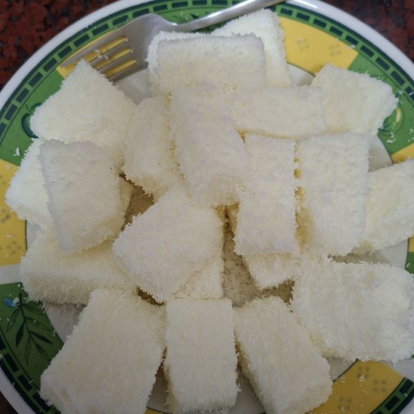 椰香鮮奶雪花糕:小米 一起做