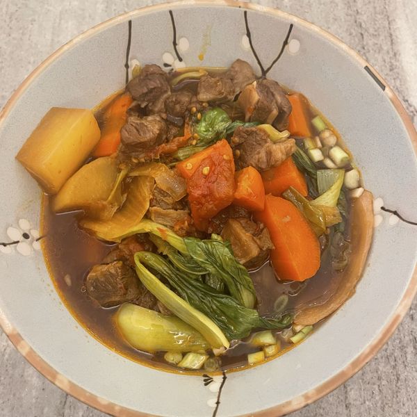 家常紅燒番茄牛肉麵 : Selena Huang一起做