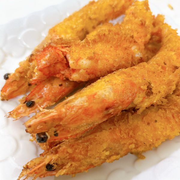 不油炸也能卡滋!!日式炸蝦天婦羅~~ : 熊熊一起做