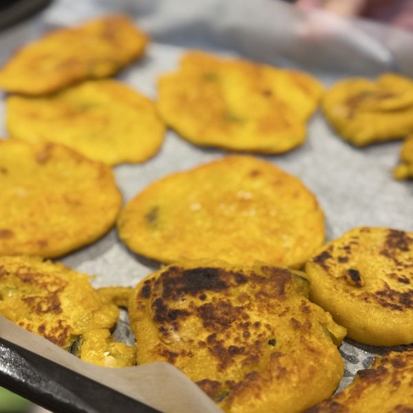 南瓜煎餅 : Helen一起做