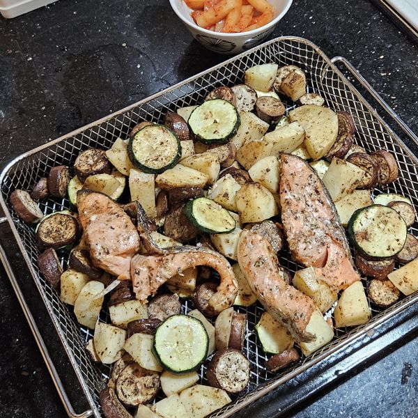 53.鮭魚烤蔬菜馬鈴薯🥔 : Lily一起做