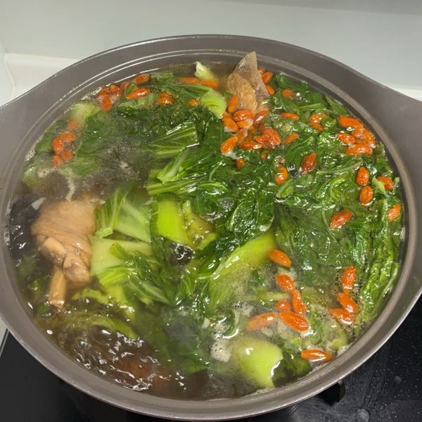 芥菜地瓜雞湯 : 劉寶雲一起做