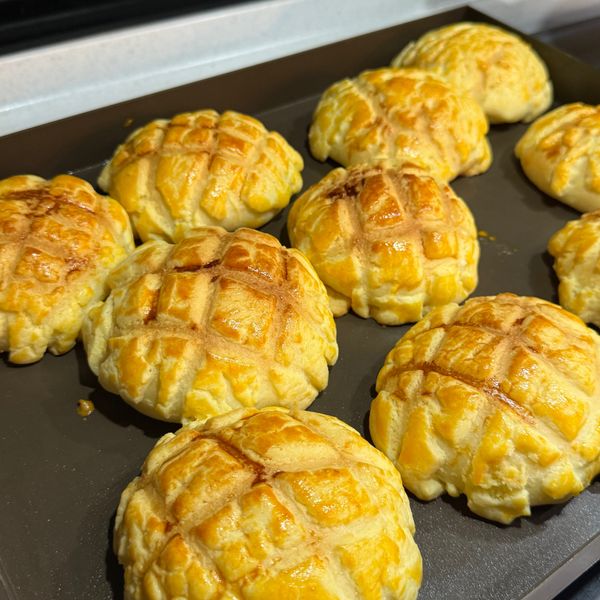 原味菠蘿麵包：芯 一起做