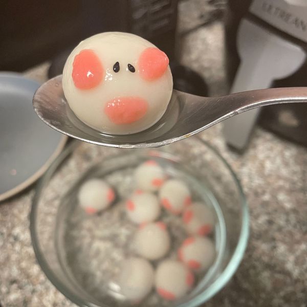 小豬造型湯圓(桂冠湯圓) : Jia-Ching Lee一起做