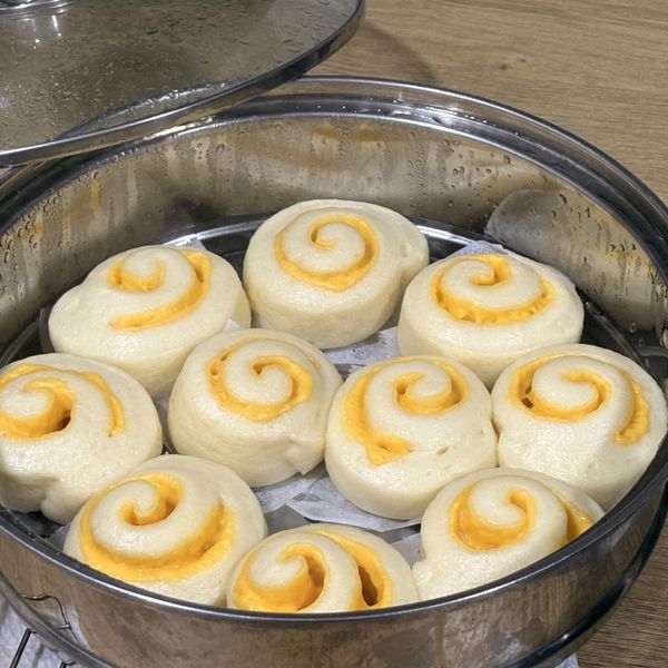 黑芝麻饅頭、起司饅頭 : 喬喬一起做