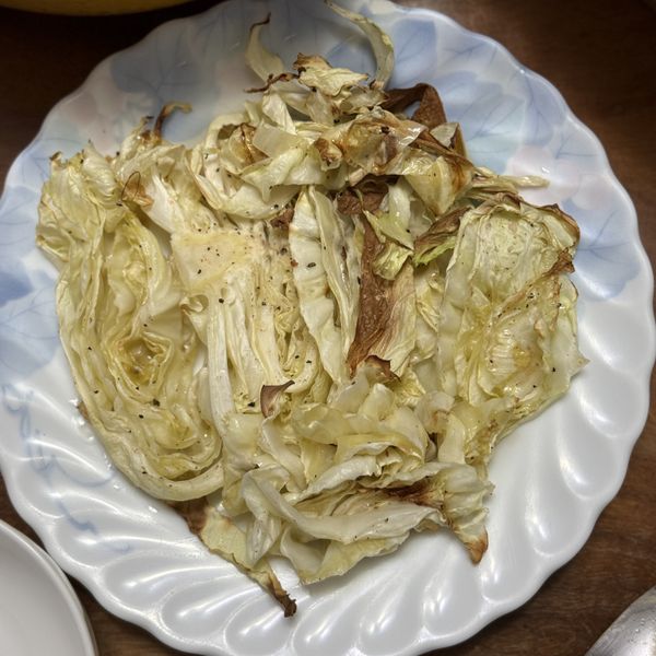 烤高麗菜牛排（素牛排） : Helen一起做