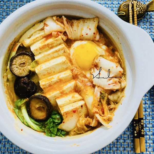 泡菜豆腐冬粉鍋獨享餐/素/10分鐘 : Helen（海倫小姐）一起做