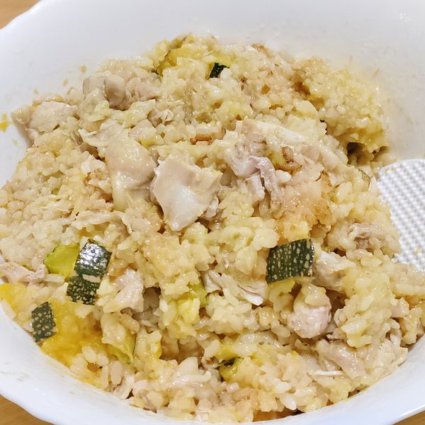 影片◆奶油南瓜雞肉燕麥炊飯｜簡單電鍋料理 : 圈圈一起做