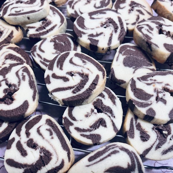 「看起來很貴 做起來好簡單」大理石餅乾：Athena 一起做